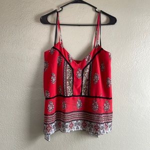 Twelfth street by Cynthia Vincent chiffon spaghetti strap tank top